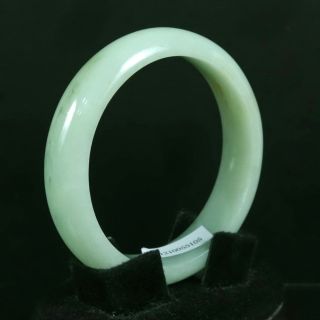 Certified 56mm Light Green Bangle Bracelet 100 Natural Untreated A