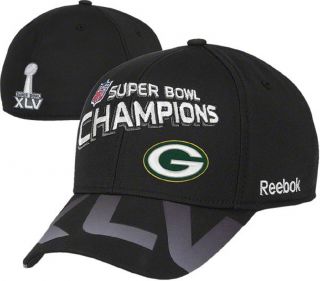 NEW Green Bay Packers Super Bowl XLV Locker Room Hat Cap Reebok Champs