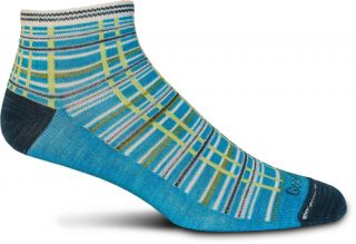 New Goodhew Womens Lifestyle Designs Eclectic Madras Turquoise Socks