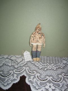 Antique Early Sir Wildfred Grenfell RARE Wood Fur Eskimo Labrador Doll