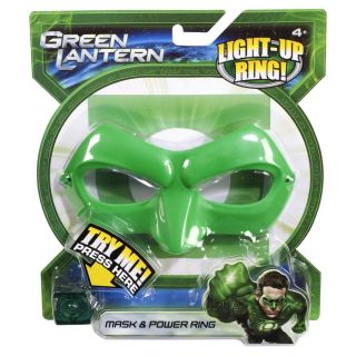 Green Lantern Movie Mask and Power Ring Set Ryan Reynolds Mattel DC