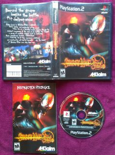 PS2 Shadow Man 2ECOND Coming Sony PlayStation 2 2002