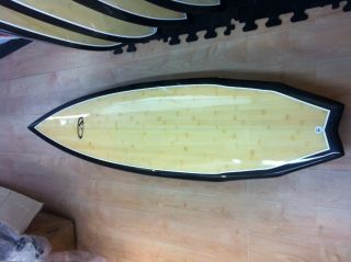 CA Greenup Design 61 Carbon Fiber Bamboo Performance Fish Surfboard