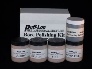Puff Lon Fire Lapping Ballistic Filler Bore Polishing Kit