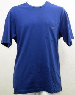 Greg Norman for Tasso Elba Mens Essential Blue Short Sleeve T Shirt