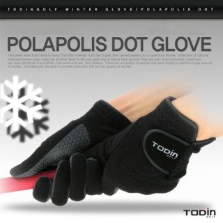 New Mens Winter Golf Gloves Polapolis Glove Black s M ml L XL