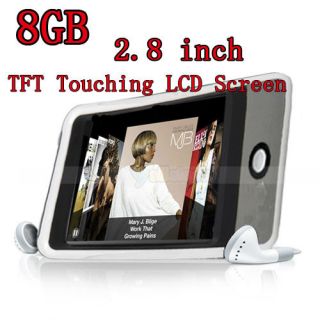  LCD Touch Screen  MP4 MP5 Player FM Radio 3.0MP Camera Game Silver