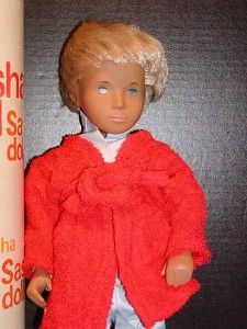 Vintage Sasha Gregor Doll Boy Doll in Original Cylinder Box Pajamas