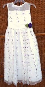 Girls Plus White Purple Communion Dress Occasion