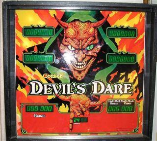 Gottlieb Devils Dare Pinball Machine RARE