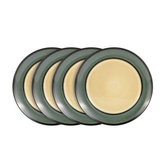 Gourmet Basics by Mikasa Belmont Blue Round Dinner Plates Set of 4