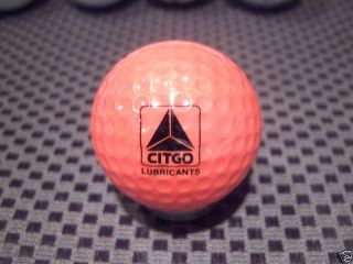 Logo Golf Ball Citgo Lubricants Orange Ball
