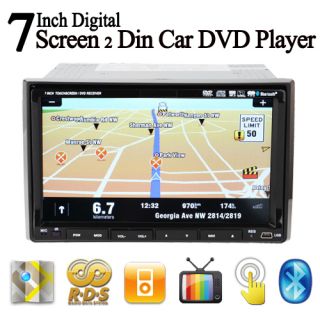 On Sale HD in Dash Car GPS System Car Radio Stereo iPod