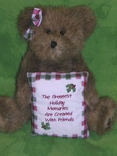 Boyds Bears Plush Beary Goodfriend Holiday Christmas