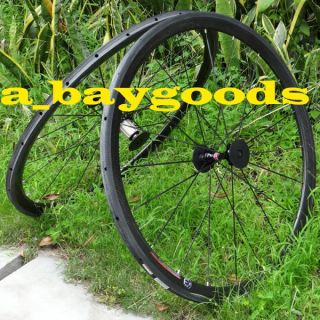 Wheelset   Full Carbon 700C Road Bike Tubular wheelset Rim hub Spoke