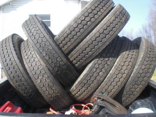 11 24.5 Goodyear truck tires set of 8  Michelin, BF Goodrich