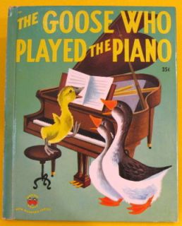  Who Played The Piano Wonder Book ALF Evers VG HB Goosie 1951
