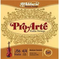 addario pro arte 4 4 size violin string set