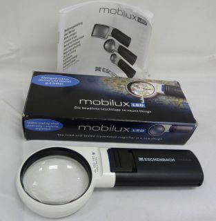 Eschenbach Mobilux LED Hand Held Magnifier 4X 60 mm Made in Germany