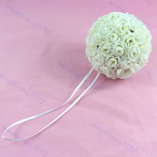 Elegant Silk Kissing Pomander Flowers Ball Pew Bows Wedding Party