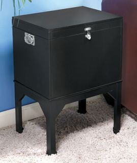 Elegant Style File Cabinet Wood Furniture Black Color