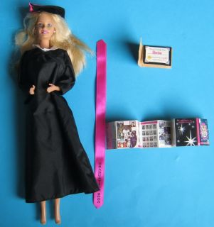 University College Graduation Barbie Doll Outfit Yearbook Sash