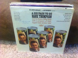 Hank Thompson A Six Pack to Go Vinyl LP 1966 Stereo