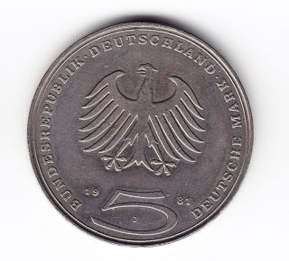 1981J Germany Gotthold Ephraim Lessing Commemorative 5 Mark Coin B22