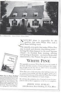 1920 g ad white pine bureau belmont mass home of stanley parker