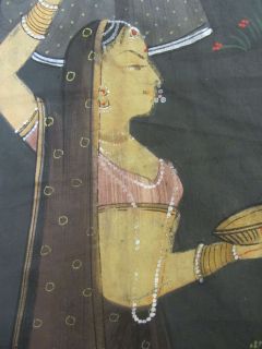 Large India Krsna Krishna Picchavai Govinda Painting Rajasthan Holi
