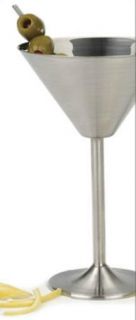 Stainless Steel Martini Glasses Cocktail Bar Retro Airstream Metal Mad