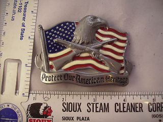 Protect Our American Heritage Guns Eagle 1993 Great Vintage Belt