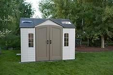 lifetime 60005 8x10 ft side entry outdoor storage shed time