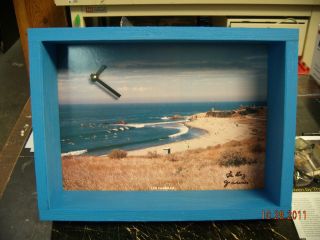 Leroy Grannis Signed Surf Poster Shadow Box Clock