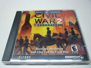 Grant Lee Sherman Civil War Generals 2 PC Game Software