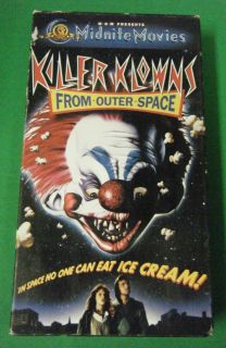 Killer Klowns from Outer Space VHS Grant Cramer Suzanne Snyder John