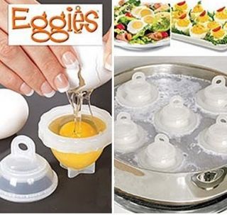 Eggies Set 12 Hard Boiled Cooker System 2 Egg Slicers Cooks w O Shells