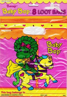 Barney Baby Bop Treat Sacks Hard to Find Birthday Party Supplies