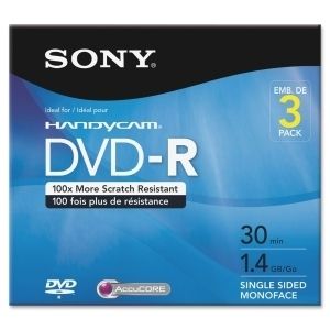 New Sony 3DMR30R1H  Sony 3DMR30R1H DVD R Media   Kit Handycam