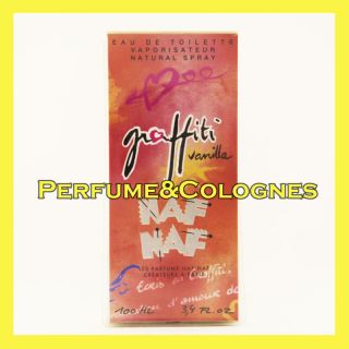 Graffiti Vanilla NAF NAF Perfume Fragrance 3 4oz EDT