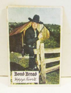 Hopalong Cassidy Hoppy 1950s Bond Bread Premium Trading Card Ways of