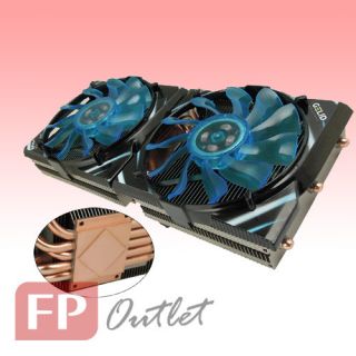Gelid Icy Vision A VGA Graphic Card Cooler 2X Fan Heatpipe AMD Radeon