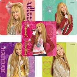 10 Hannah Montana Glitter Large Stickers Party Disney