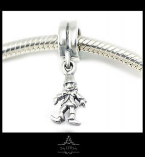 SOLID 925 Sterling Silver charm bead angel clown circus fair fits