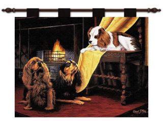 KING CHARLES CAVALIER SPANIEL DOG TAPESTRY WALL HANGING