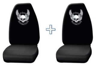   Harley Davidson Skull w Wings Universal Fit Bucket Seat Covers