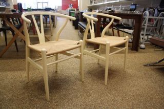 Wishbone Chair SET OF 2 by Hans J. Wegner for Carl Hansen & Son Modern