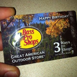 Bass Pro Shops $50 Gift Card Happy Birthday Hunter Camp