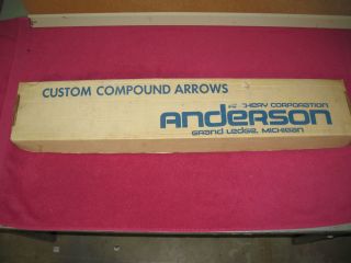 Vintage Anderson Archery Arrow Box Grand Ledge Mich