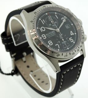 Glycine Gents Stratoforte Chronograph Watch 3803 19AT Swiss Made